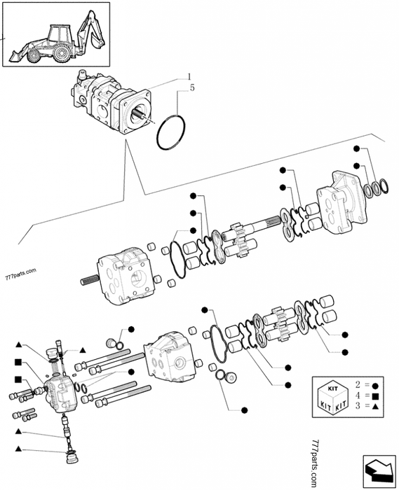 New Holland 85826147 - Hydraulic Pump