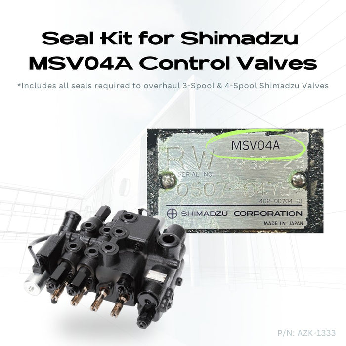 Complete Seal Kit for Shimadzu MSV04A Series Hydraulic Control Valves