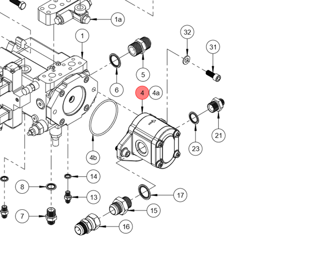Aztec Replacement for Caterpillar A000064308 - Hydraulic Pump