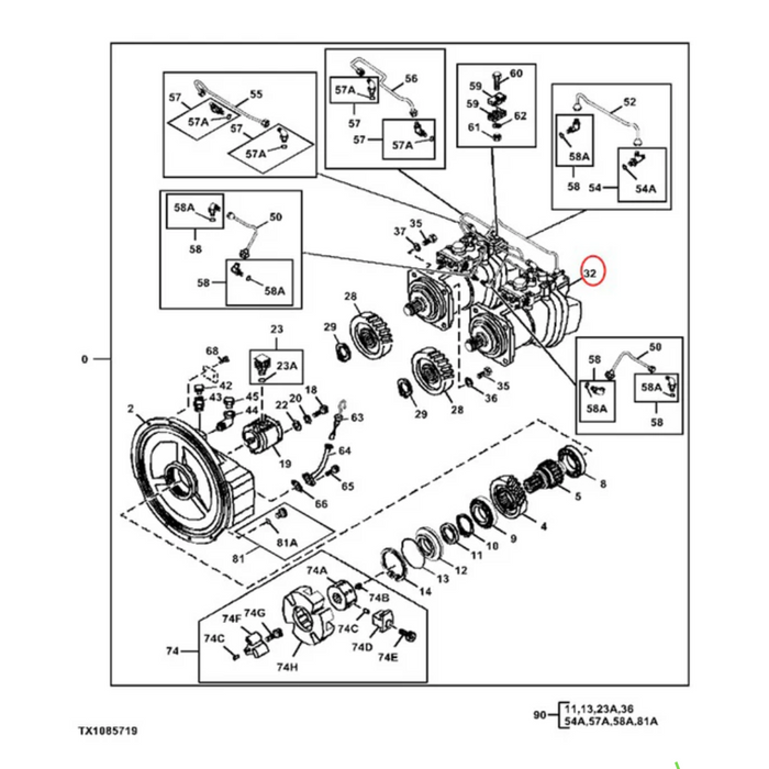 Hitachi PG200274 - Hydraulic Pump