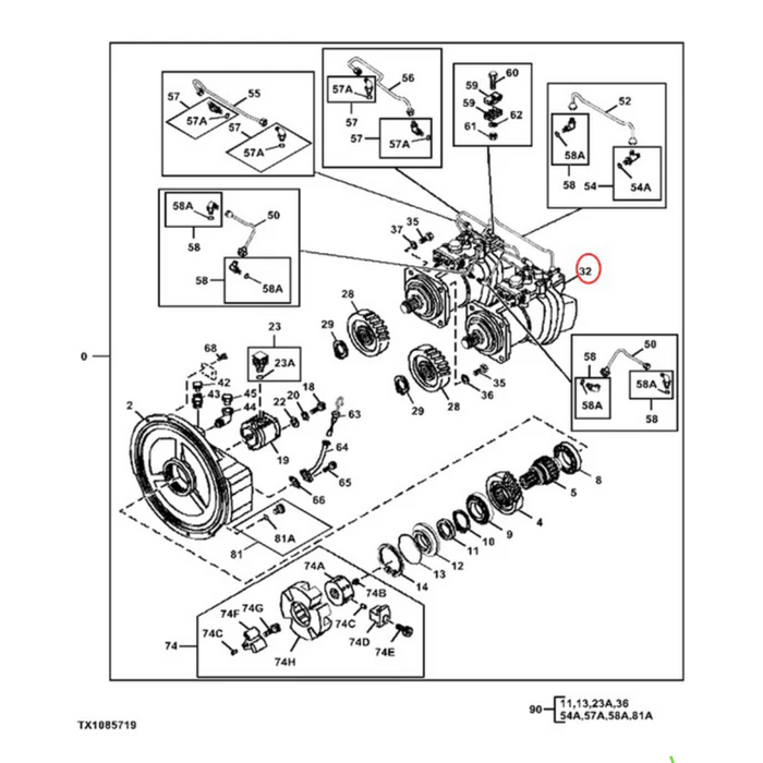John Deere 9260885 - Hydraulic Pump