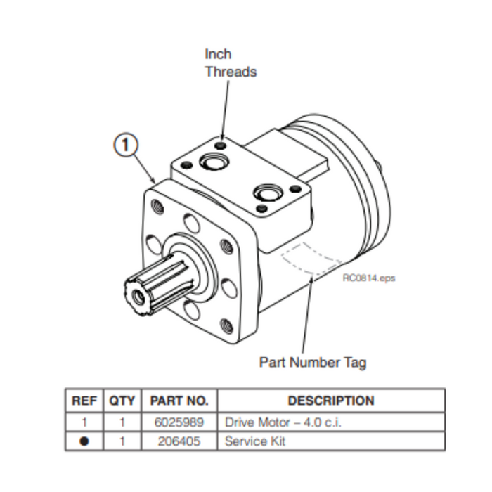 Cascade 6025989 - Hydraulic Motor