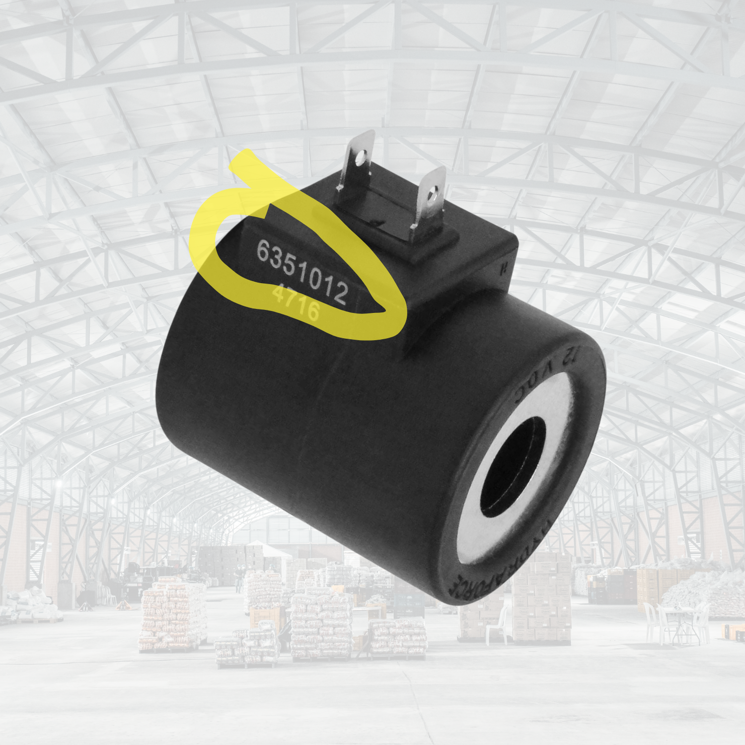 Bobina 12V, D12,7x38,5mm, Electrovalva Hidraulica - Bacau - Roverom Srl - Foto 5