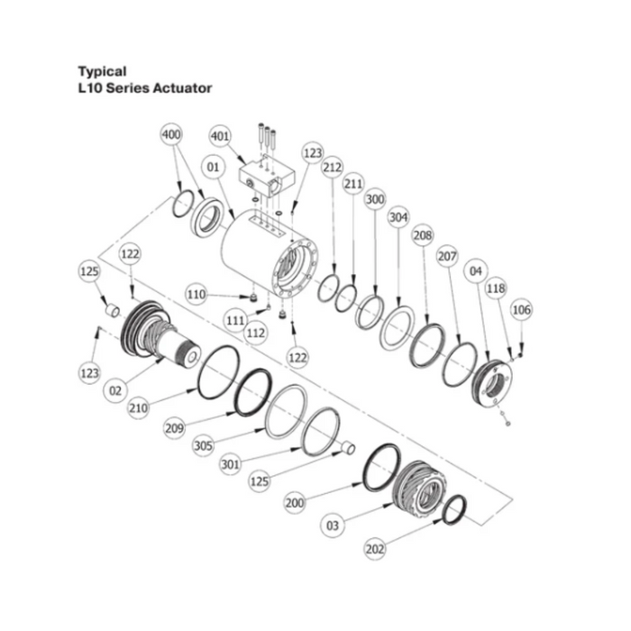 Helac S53683 - Seal Kit for Hydraulic Rotator