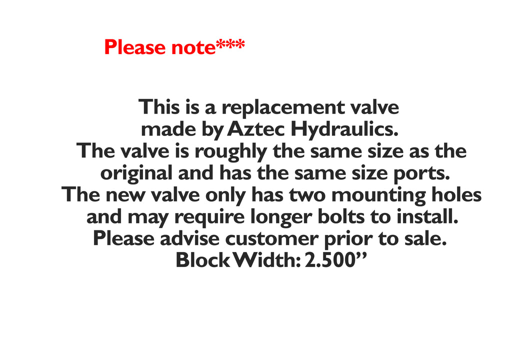 Hyster 294865 - Hydraulic Valve