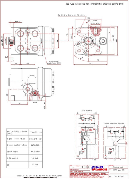 Danfoss 150-1230 - Hydraulic Motor - Steer Orbitrol