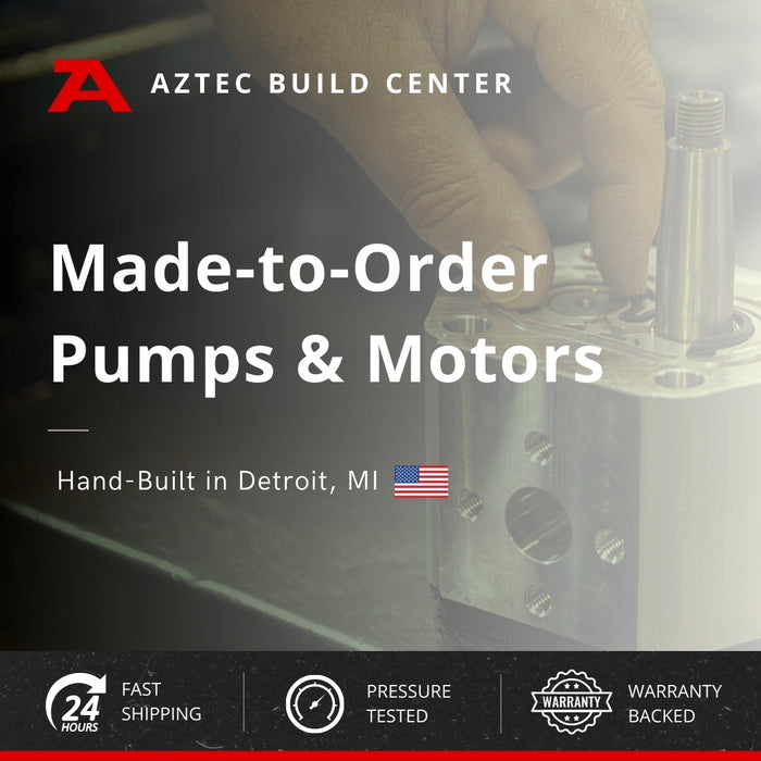Made to order pumps and motors for Rexroth, Char-Lynn, Eaton, Danfoss, White, Parker, Prince, Dynamic Fluid Components, M+S, and more.