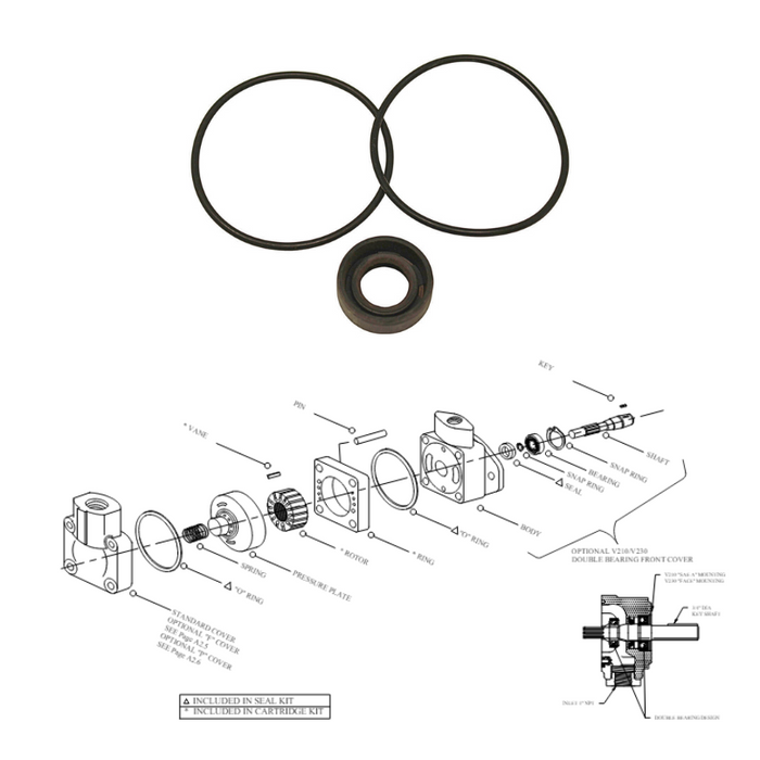 Vickers 923548 - Seal Kit for V10 Series Hydraulic Vane Pumps